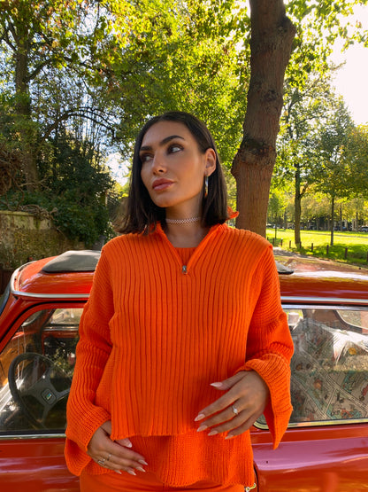 Pull Hiver Orange - L'épullché